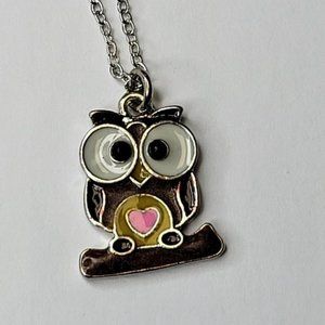 OWL Pendant Necklace in OWL Theme Keepsake Box